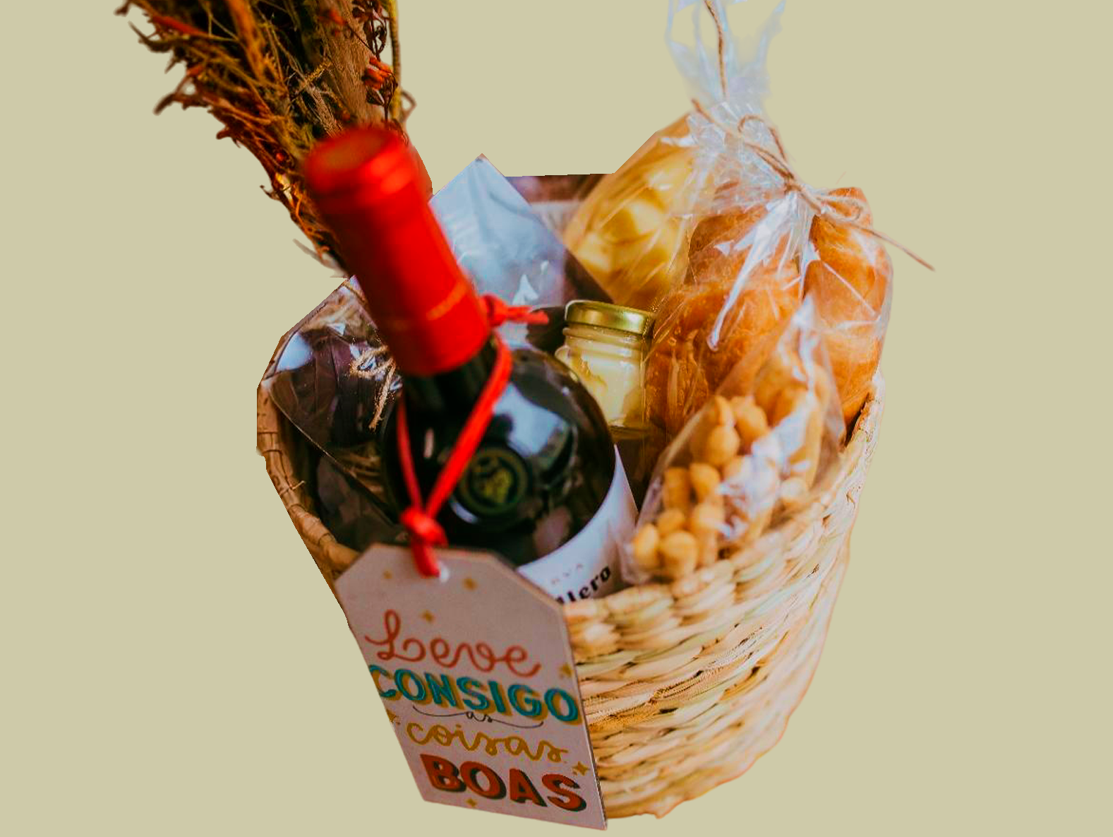 Cestas Café da Manhã Vinho com Degustação